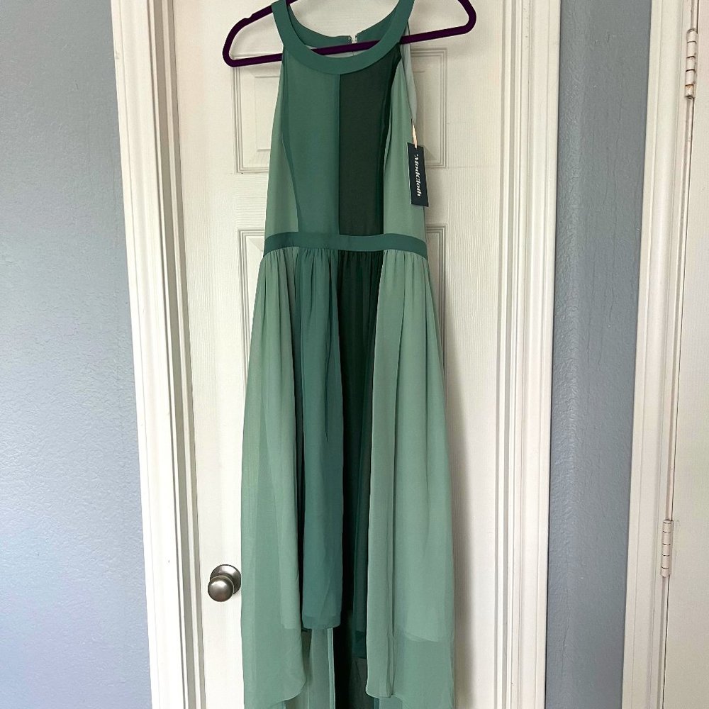 Green ModCloth High Low Dress